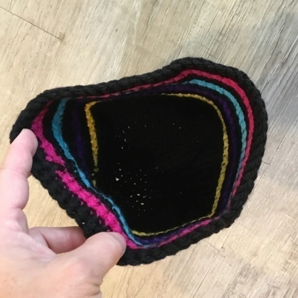 Handmade Colorful Knit Beanie Hat New